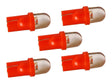 T10 autolamp 5 stuks | dashbordverlichting | rood | LED 12V DC - LEDPLANET.NL