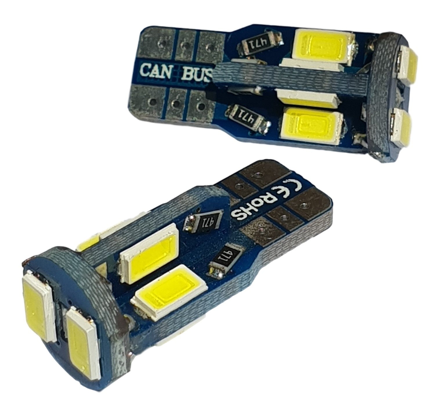 T10 autolamp W5W 2 stuks | 10 - SMD daglichtwit 6000K | CAN - BUS 12V DC - LEDPLANET.NL