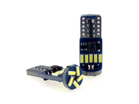 T10 autolamp W5W 2 stuks | 15 - SMD daglichtwit 6000K | CAN - BUS 12V - 24V DC - LEDPLANET.NL