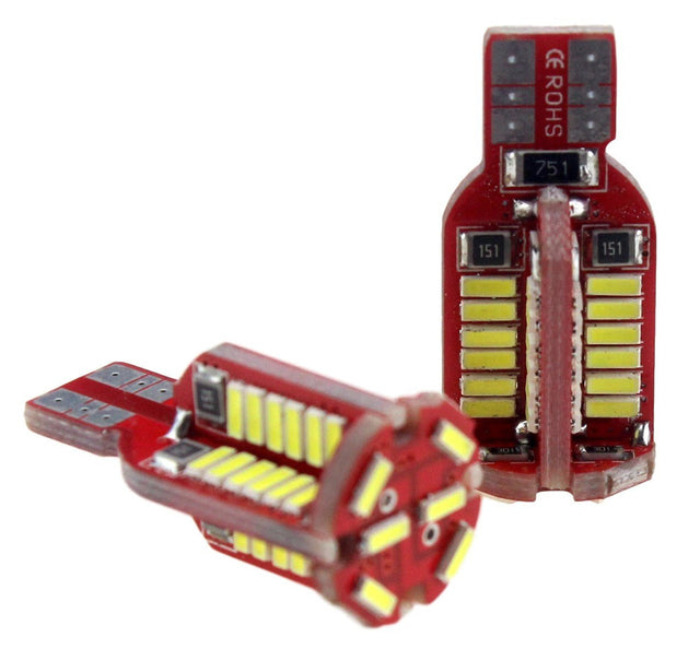 T15 W16W set | autoverlichting LED 2 stuks | 54 - SMD daglichtwit 6000K - 470 Lumen | CAN - BUS 12V DC - 2.76 Watt - LEDPLANET.NL