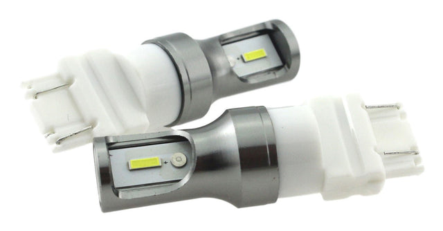 T25 3157 P27W set | autoverlichting LED 2 stuks | 2 - SMD daglichtwit 6000K - 839 Lumen | 12V DC - 9.6 Watt - LEDPLANET.NL