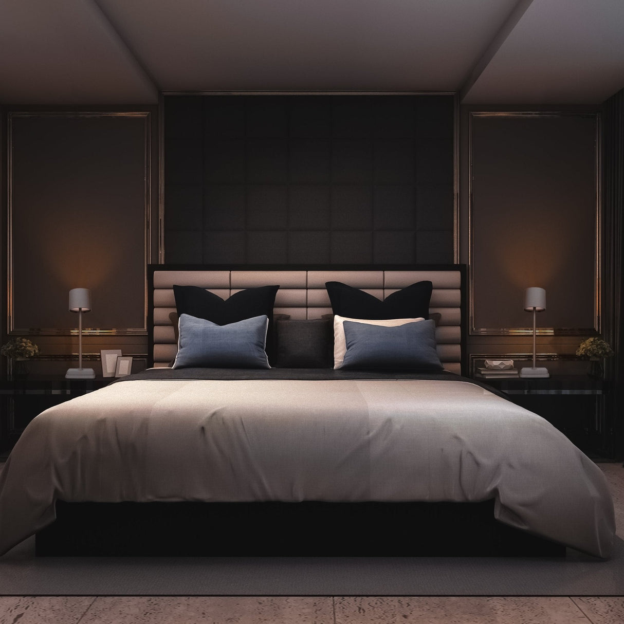 TouchDim wiederaufladbare LED-Tischlampe – Dimmbar durch Berührung – Innen und Außen – Grau