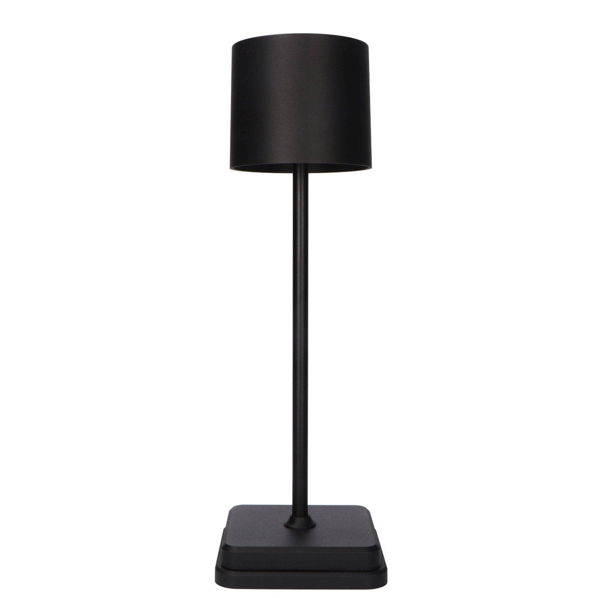 TouchDim wiederaufladbare LED-Tischlampe – Dimmbar durch Berührung – Innen und Außen – Schwarz