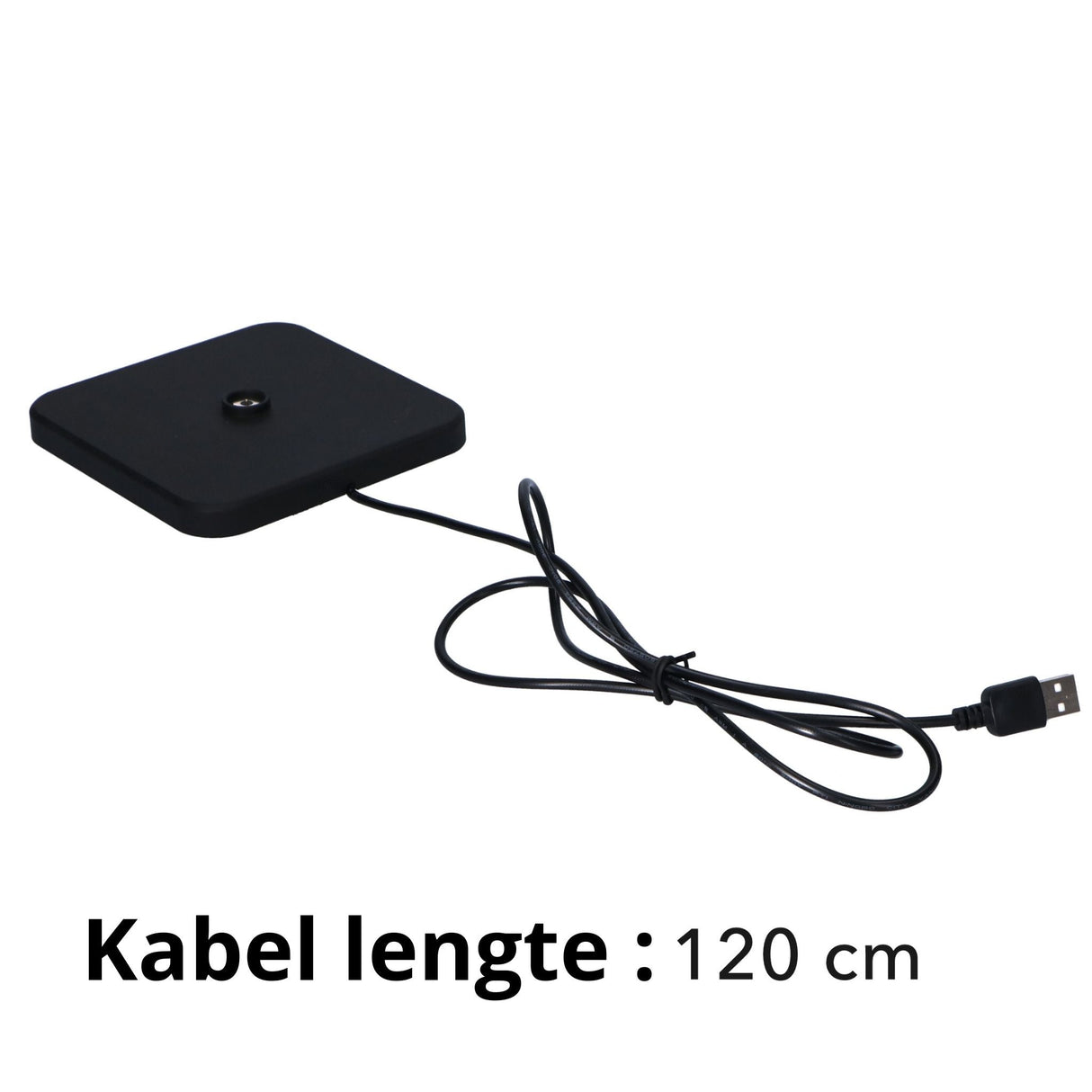 LED Tafellamp 175 lumen - Oplaadbaar - Dimbaar - 3 Lichtkleuren - IP54 - Zwart