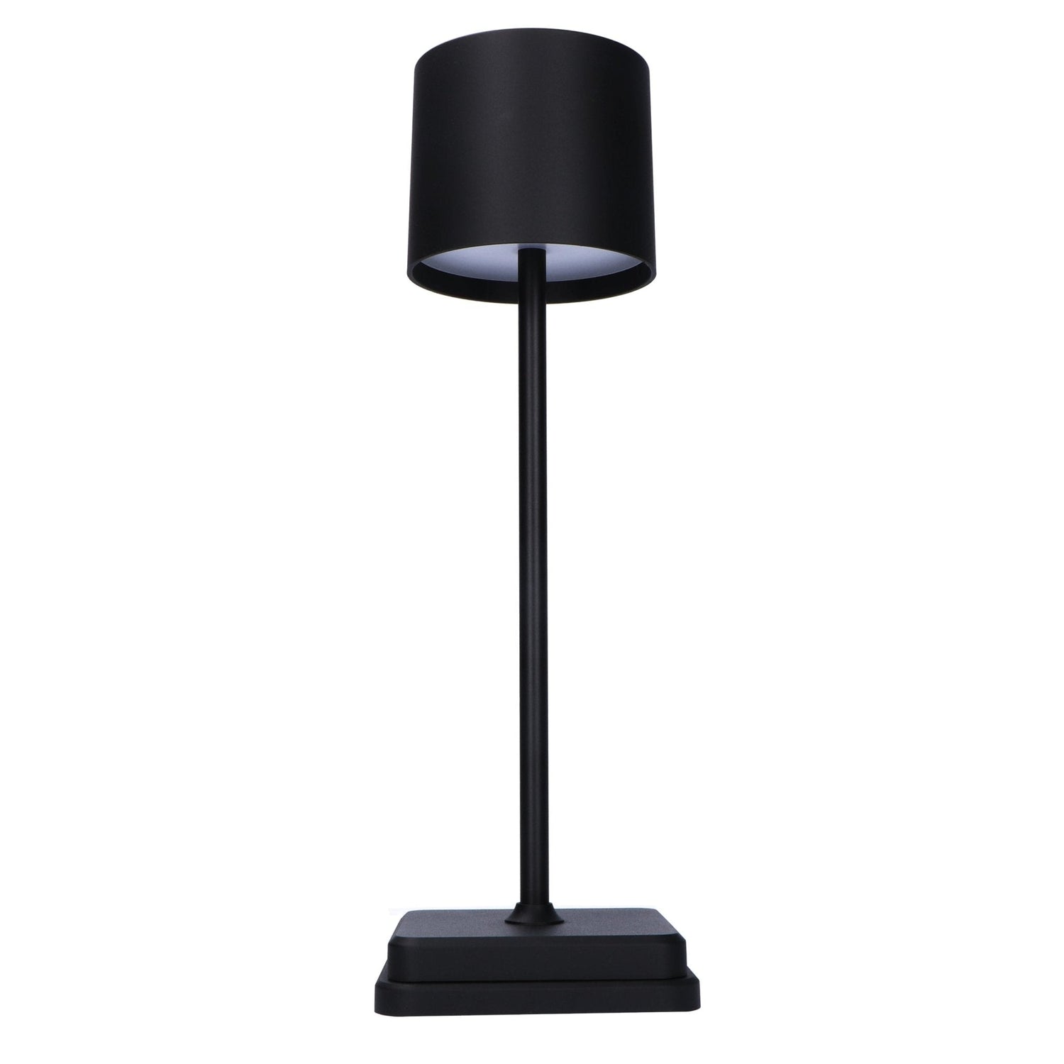 TouchDim wiederaufladbare LED-Tischlampe – Dimmbar durch Berührung – Innen und Außen – Schwarz