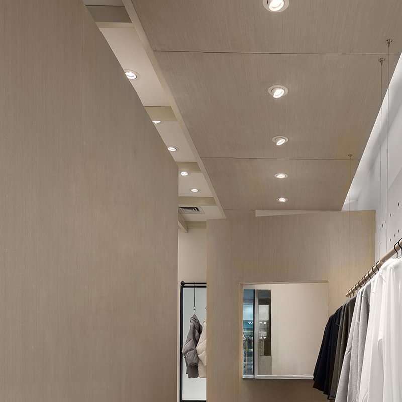 LED inbouwspots kantelbaar in een winkel