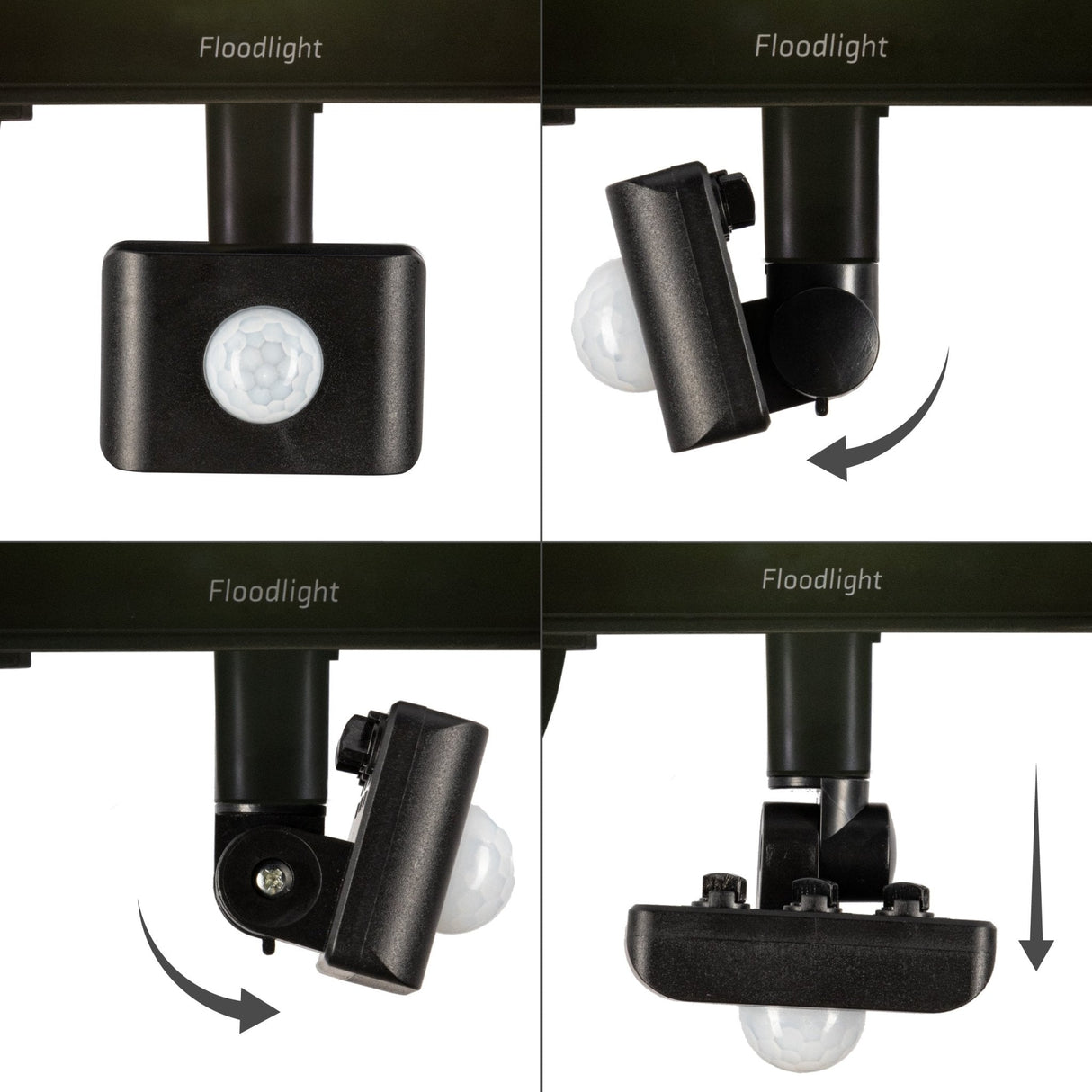 UltraFlood LED Flutlicht 30W mit Bewegungsmelder und Tageslichtsensor - Neigbar - 4800 Lumen - IP65