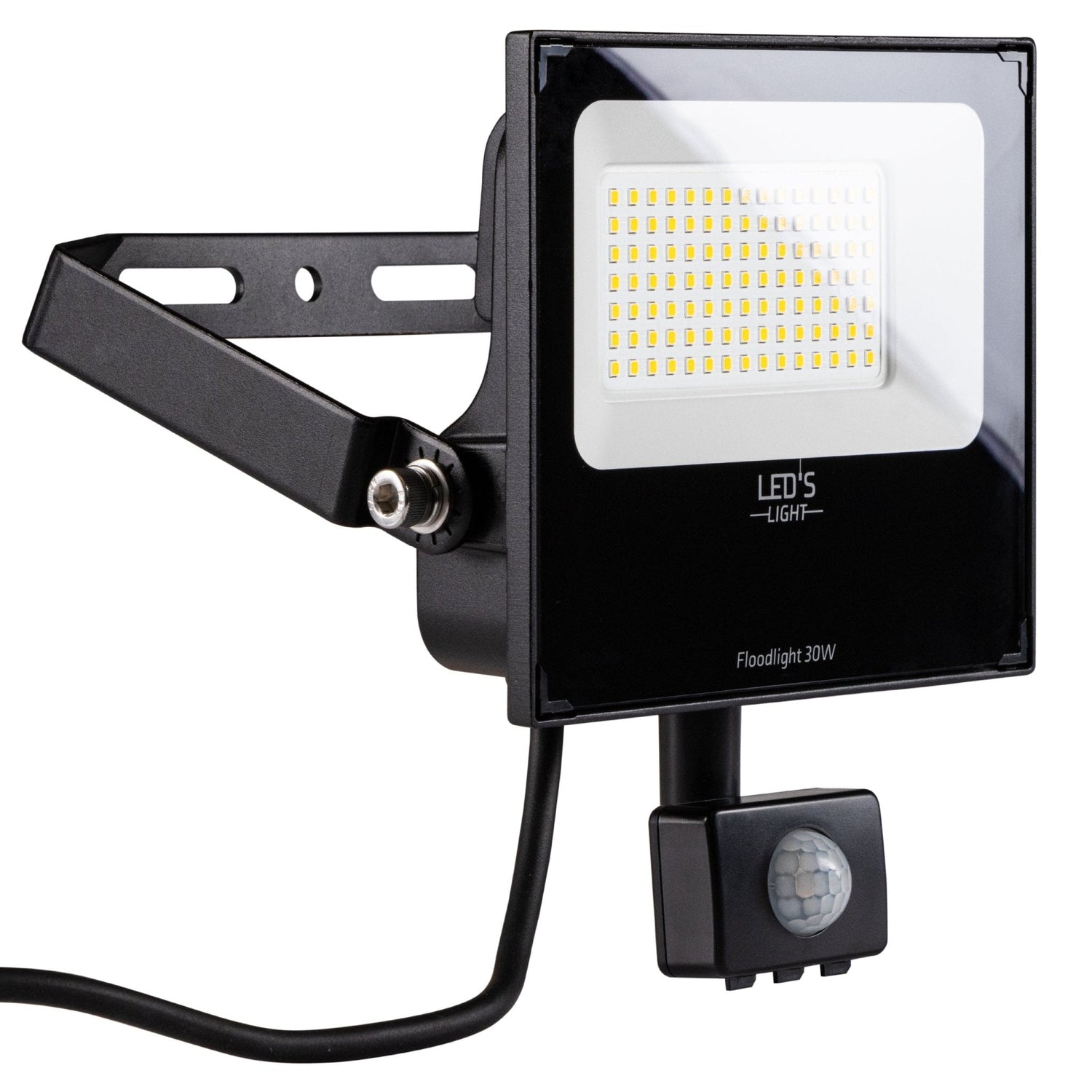 UltraFlood LED Flutlicht 30W mit Bewegungsmelder und Tageslichtsensor - Neigbar - 4800 Lumen - IP65