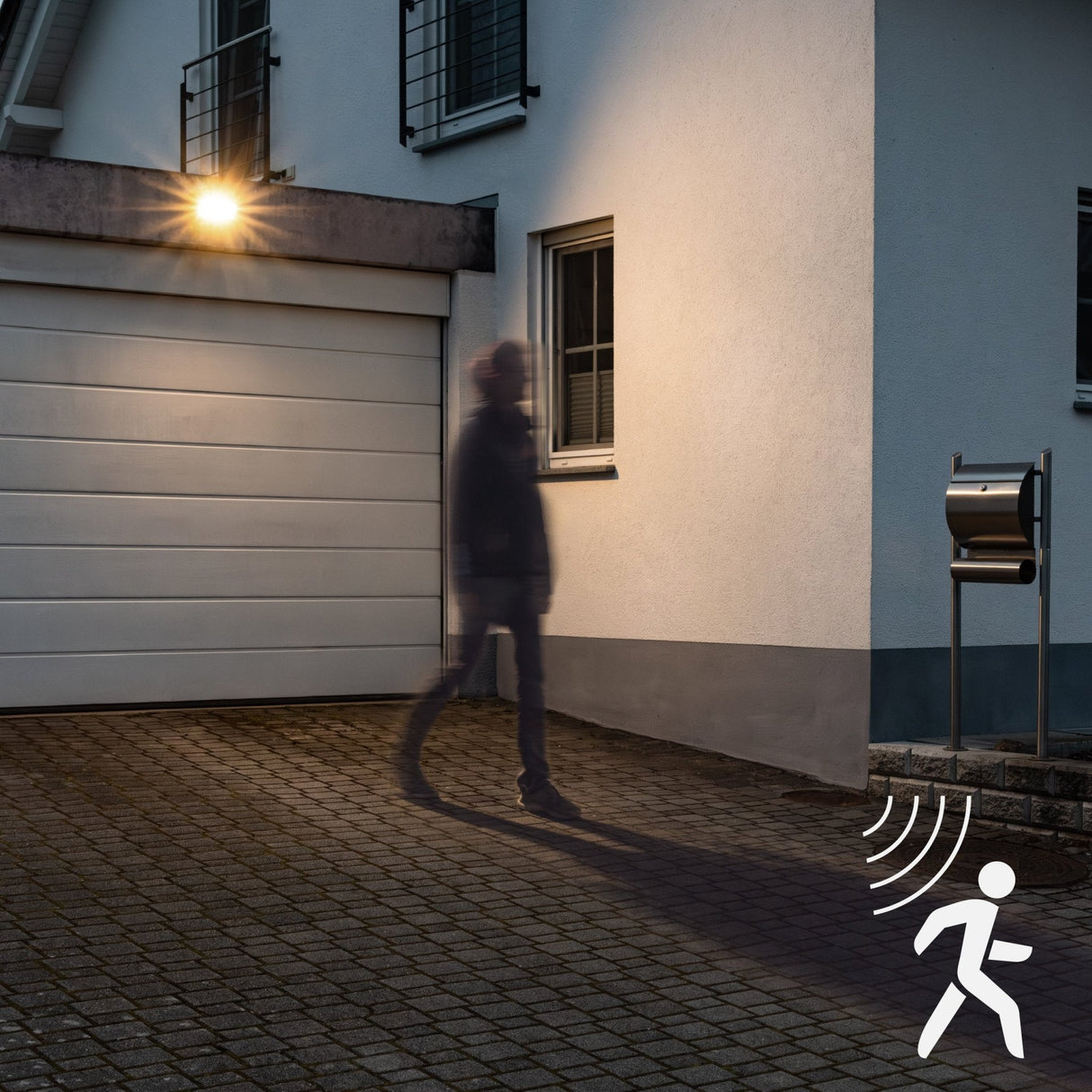 UltraFlood LED Flutlicht 30W mit Bewegungsmelder und Tageslichtsensor - Neigbar - 4800 Lumen - IP65