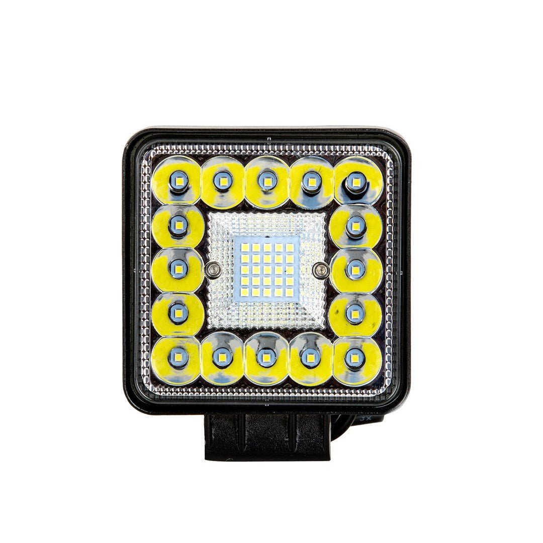 Verstraler LED 42W - 108mm x 108mm x 47mm | Combo (Spot + Flood) - 12V & 24V DC | daglichtwit 6500K | IP67 - LEDPLANET.NL