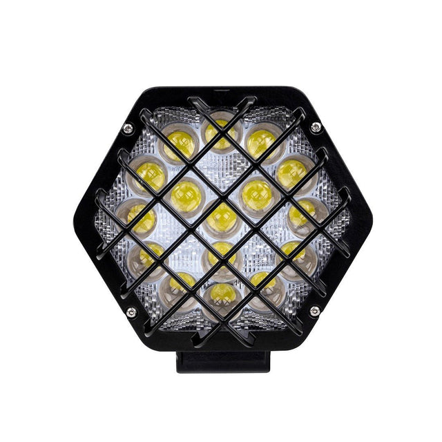 Verstraler LED 48W - werklicht HEX~2300 Lumen - 12V & 24V DC | daglichtwit 6500K | IP67 - LEDPLANET.NL