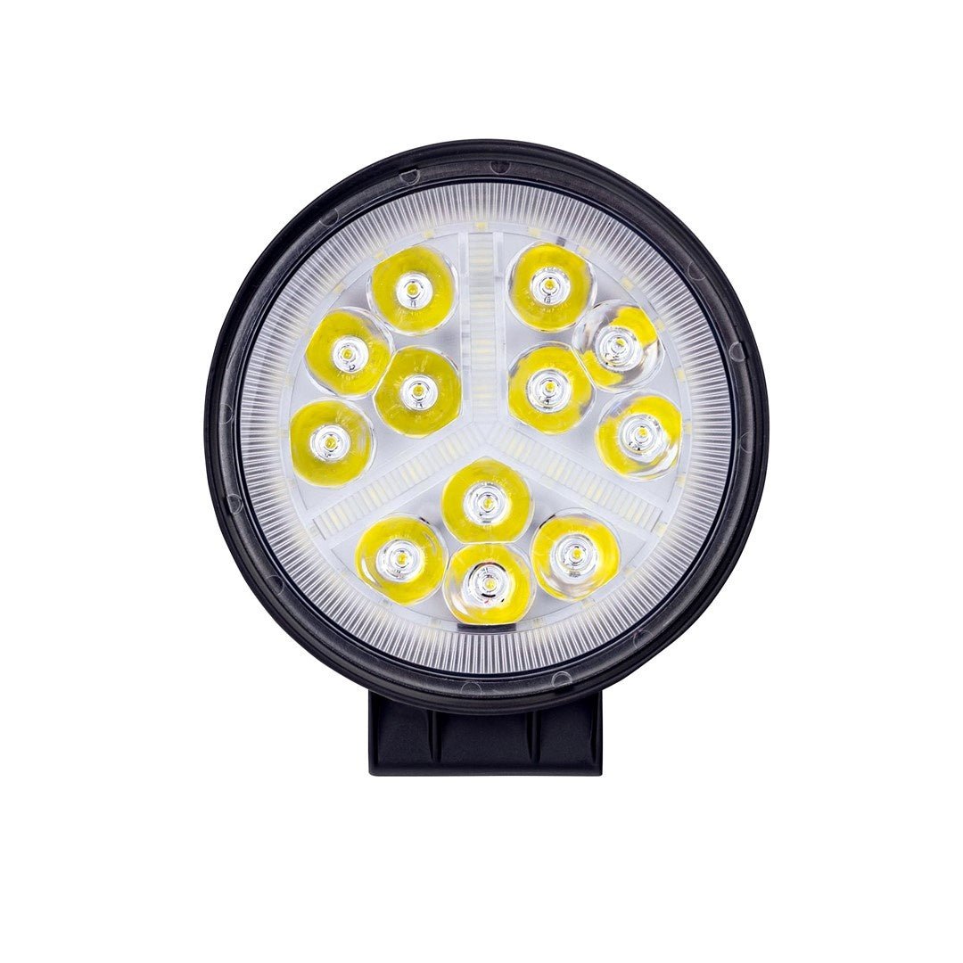Verstraler LED 54W - Ø 112mm x 45mm | Combo (Spot + Flood) - 12V & 24V DC | daglichtwit 6500K | IP67 - LEDPLANET.NL