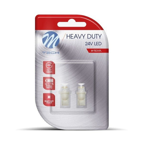 W5W autolamp 2 stuks | LED T10 wit - 0.29 Watt - 24V DC - LEDPLANET.NL