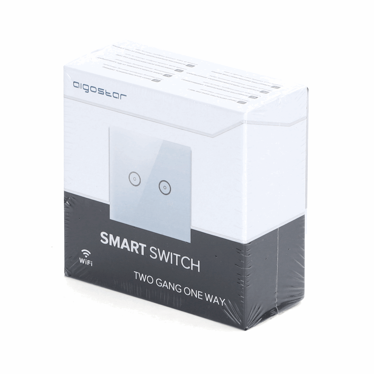 WiFi Smart Switch slimme schakelaar | 2 lichtpunten - inbouw - touch bediening - glas | 230V 10A - LEDPLANET.NL