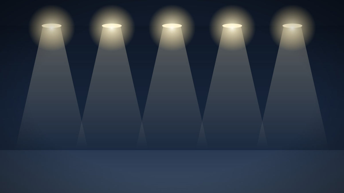 LED-inbouwspots met lichtbundels