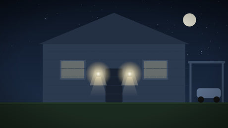 Carport met LED-verlichting