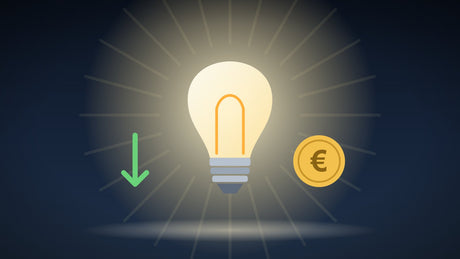 Besparen met LED ten opzichte van een gloeilamp