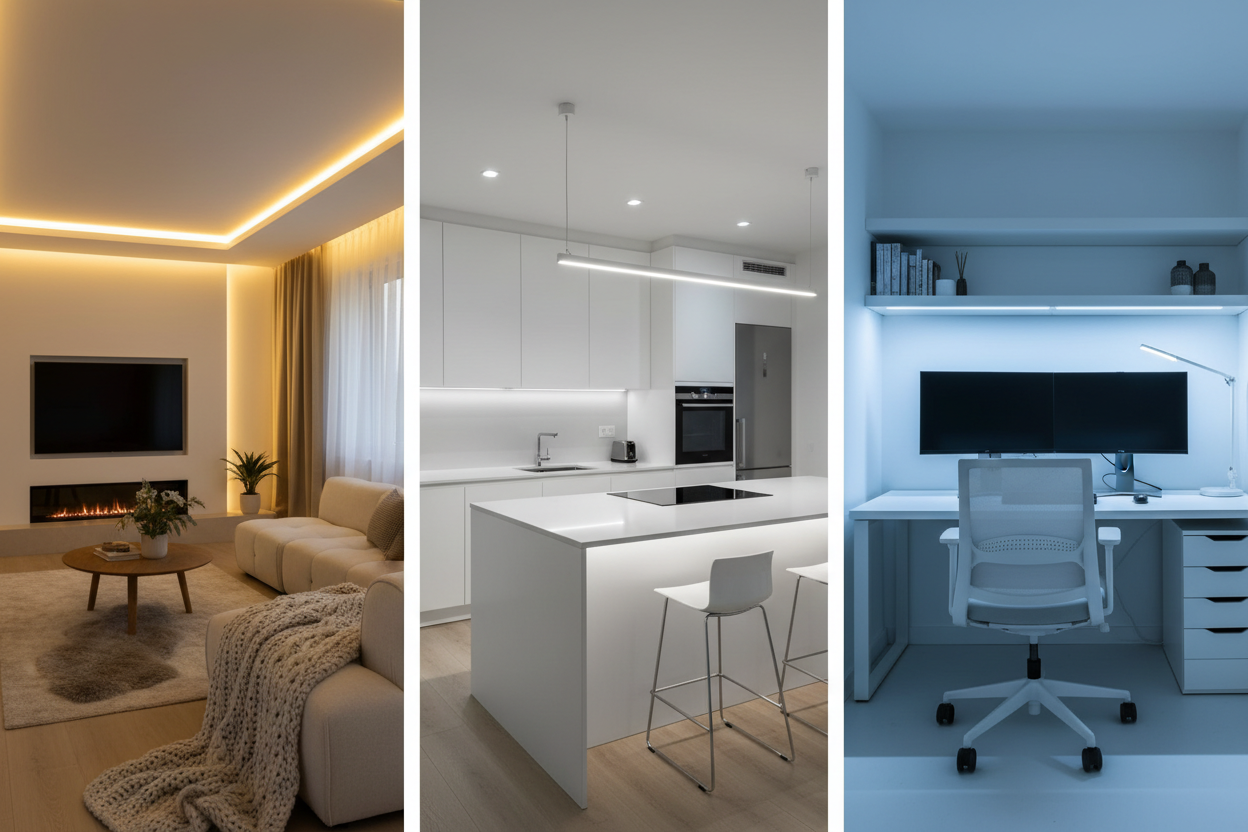 De juiste lichtkleur kiezen voor elke ruimte in huis