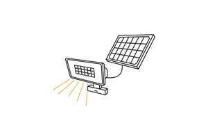 Fari da cantiere a LED con pannello solare