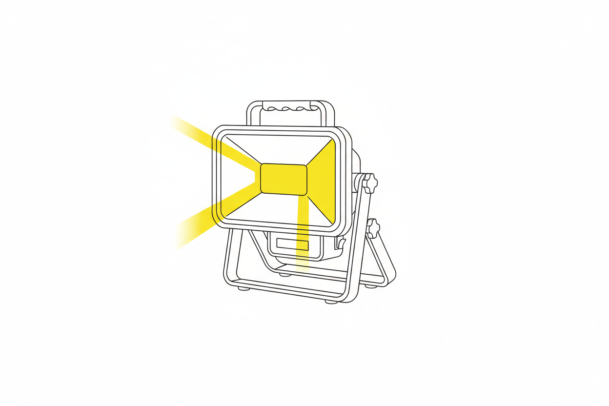 LED bouwlampen op accu