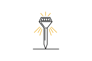LED solar outdoor lighting