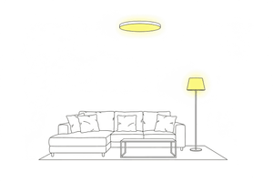Éclairage LED du salon