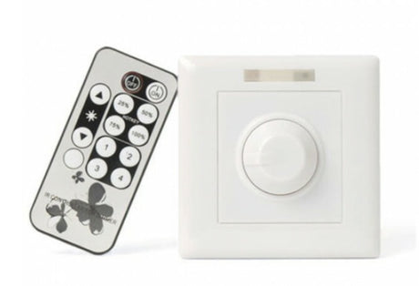 LED-wanddimmer 0/1-10V met draaiknop en afstandsbediening