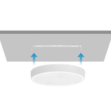 Plafondlamp - downlight - opbouwspot Ø 29cm | LED 24W~2500Lm=152W traditionele verlichting | warmwit 3000K 230V