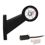 Left | LED position lamp | angled stem | 12-36V | 1.5mm² connector | M10BV-321RW