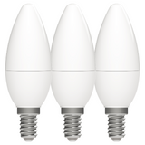 LED lamps with small E14 fitting - Warm white light - 8W/60W - 3PACK
