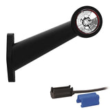 Links | LED-Breitenleuchte | abgewinkelter Stiel | 12-24V | 0,75mm² Stecker | M10BV-511RW