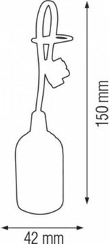 10 x Bewegliche Fassung E27 mit Klemmenblock - Set mit 10 E27-Lampenfassungen max. 60W 