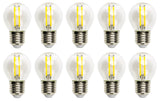 Sphere bulb 10 pieces | G45 E27 LED 6W=50W incandescent bulb | warm white 2700K