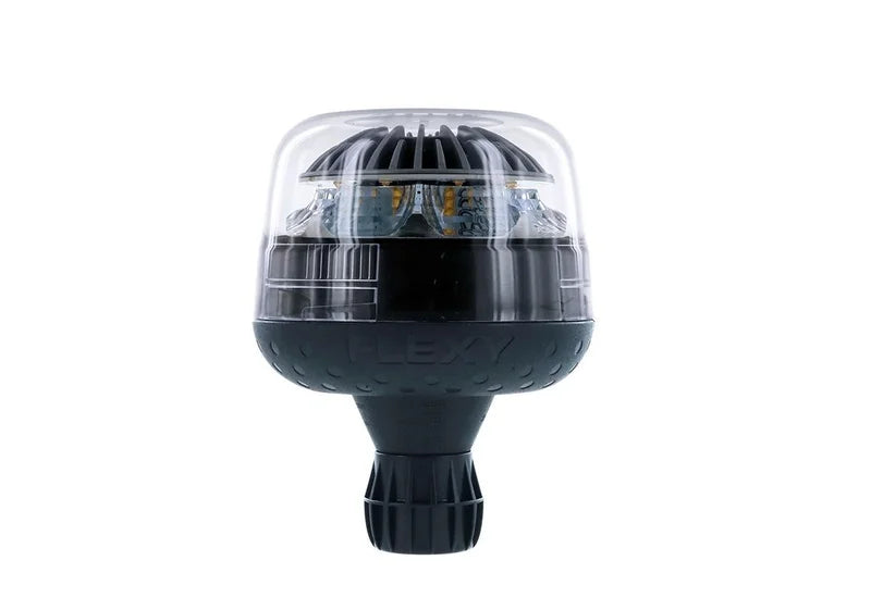 LED R65 Rundumleuchte gelb/transparent 12/24V Flexi DIN, Einzelfl. | D14753