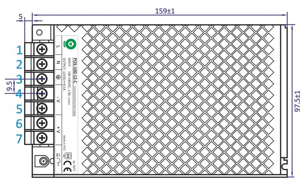 LED-Treiber 12 Volt DC - 12,5A | 150 Watt | IP20 – drinnen