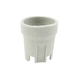 E27 fitting 12V - 250V 2 stuks | grote keramische lamphouder | wit/beige