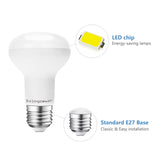 Reflector lamp E27 | R80 mirror lamp | LED 12W=66W light bulb - 900 Lumen | warm white 3000K