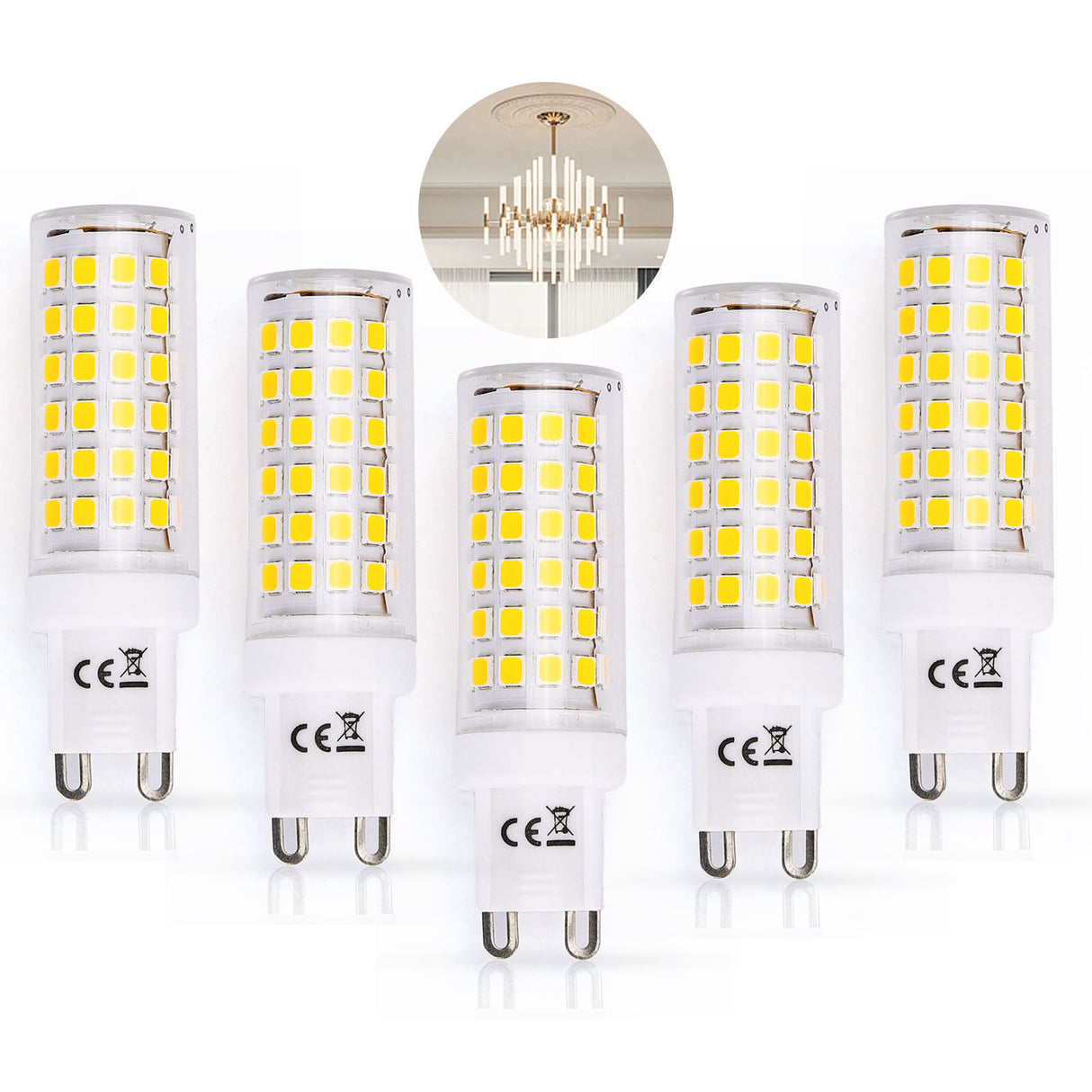 G9 pin bulb | LED 6W=48W halogen | warm white 3000K | 230V