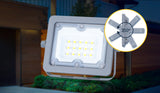 Outdoor lamp grey | LED construction lamp 200W=1800W spotlight | daylight white 6500K - 90° light angle | waterproof IP65