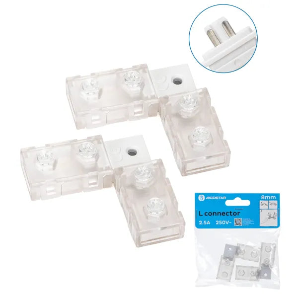 Light string L-connector 2 pieces 230V AC - complete 