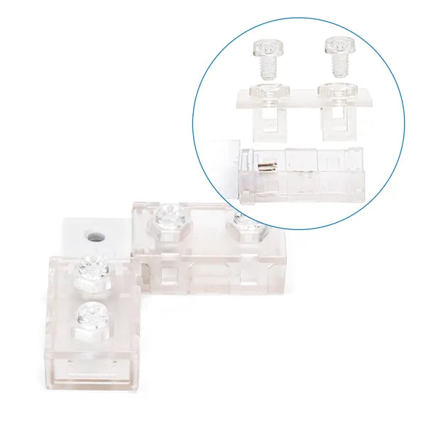 Light string L-connector 2 pieces 230V AC - complete 