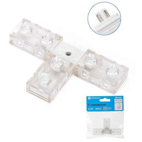 Lichtslang T-connector 230V AC - compleet