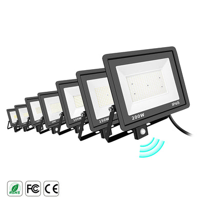 LED Fluter 30W - 30 Stück - 3.000 lm - Kaltweiß 4000K - 120° Breitstrahler - Bewegungsmelder - IP65 - Außenleuchte & Fassadenbeleuchtung - 2 Jahre Garantie