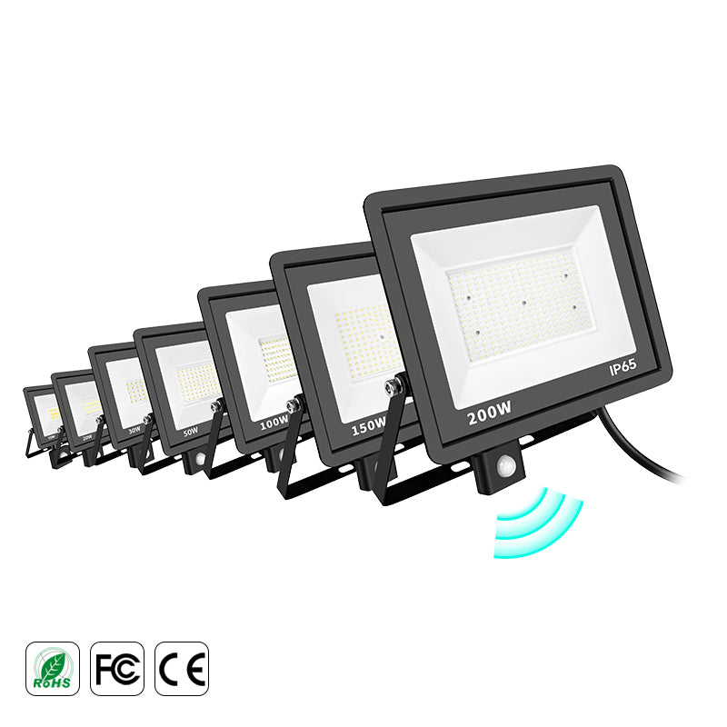 LED Schijnwerper 30W - 30 stuks - 3.000 lm - Koelwit 4000K - 120° Breedstraler - Bewegingssensor - IP65 - Buitenlamp & Gevelverlichting - 2 jaar garantie