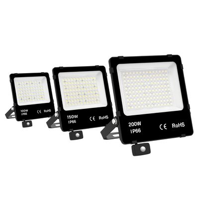 LED Floodlight 100W - 15.000 lm - Cool white 4000K - 150 lm/W - 90° - Motion Sensor - Sosen driver - IP66 - Area & Facade Lighting - 5-year warranty