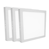 LED Opbouwpaneel vierkant 225×225mm 18W - Warmwit 3000K - 1530 lm - 120° - IP41 - CRI80 - 20 stuks - 230V