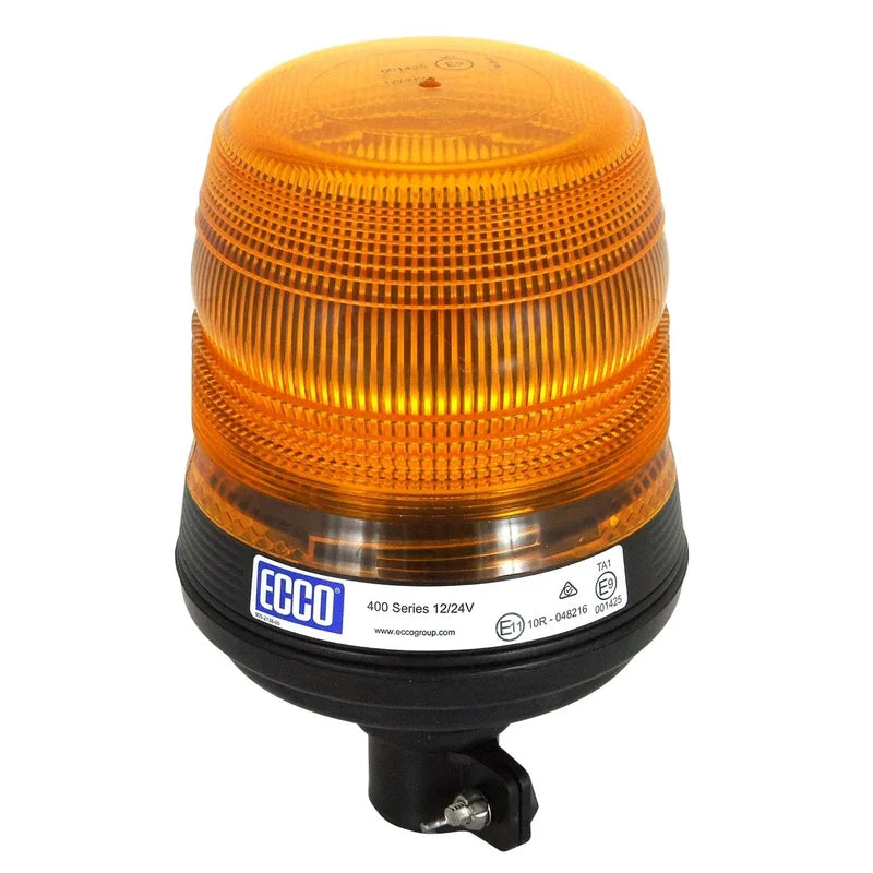 LED-Rundumleuchte gelb | 12–24 V | Mini-DIN Flexi 400-Serie | R65 | V11055 