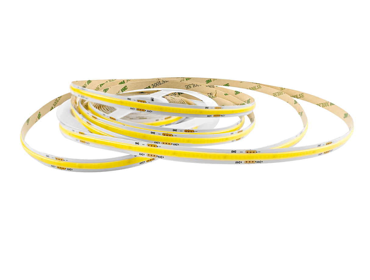 COB LED-Streifen warmweiß 2700K 5 Meter | 24V DC - 8W/m - 320 LEDs/m | IP20 | dimmbar