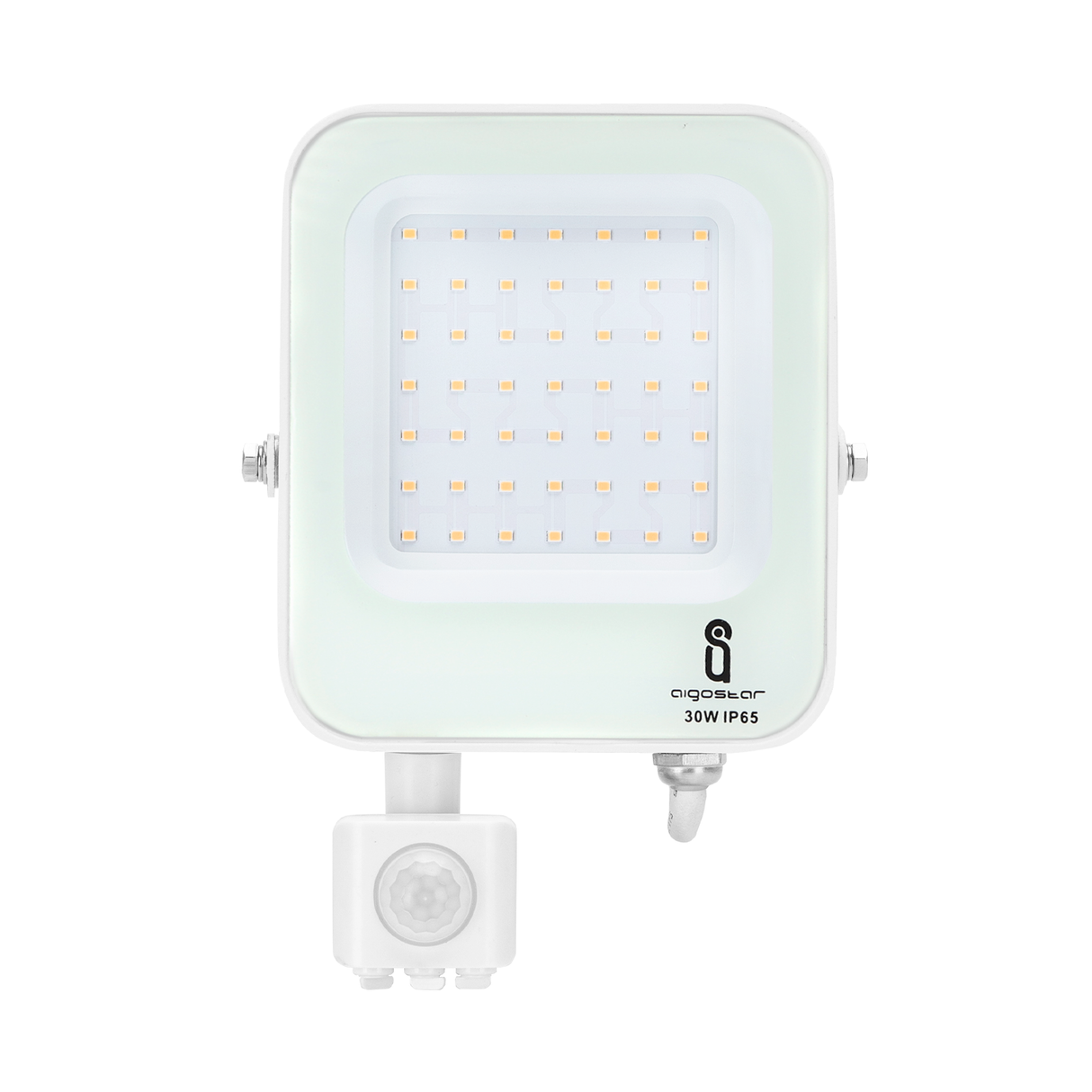 Outdoor lamp white with IR motion sensor | LED 30W~2700Lm=300W spotlight | cool white 4000K | waterproof IP65