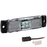 LED-Begrenzungsleuchte weiß | 12-24V | 1,5mm². Stecker |